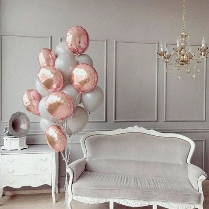 Фонтан шаров "Софт рози" в Ульяновске