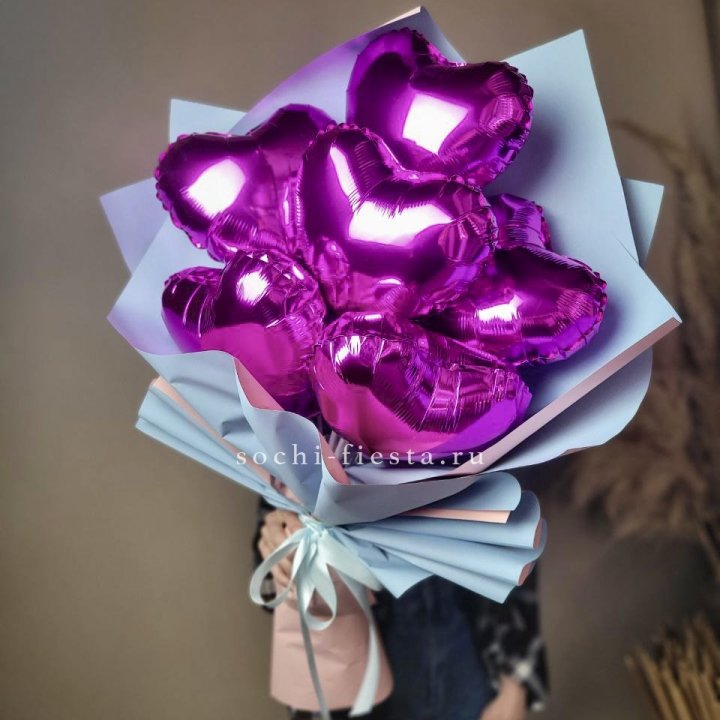 Букет из шаров сердец  в Ульяновске