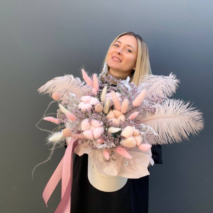 Авторский бокс с сухоцветами в Ульяновске