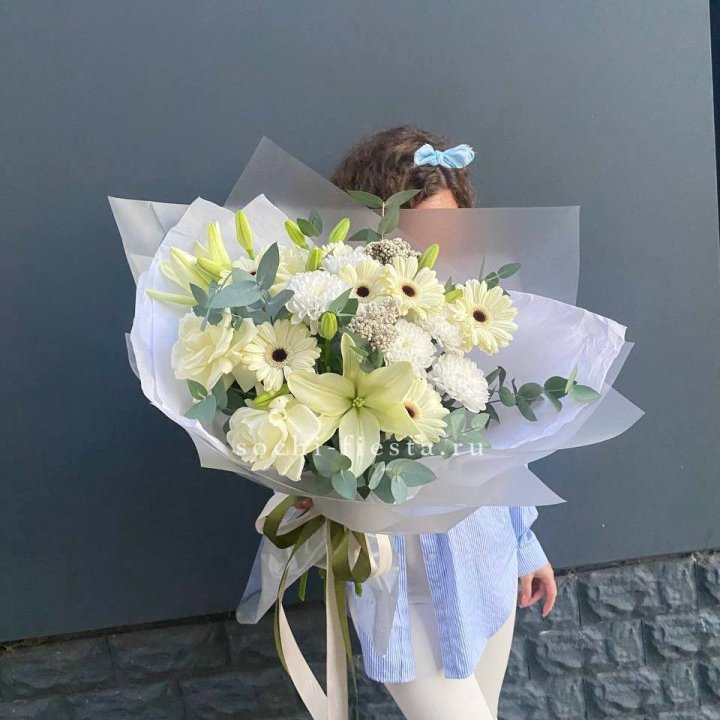 Букет с лилией и герберой в Ульяновске