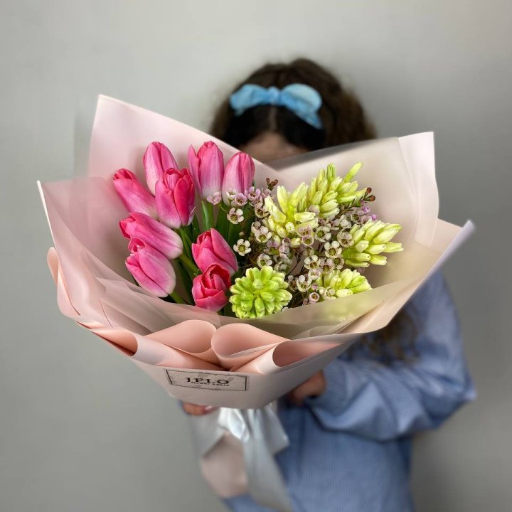  Дуо тюльпаны и гиацинты в Ульяновске