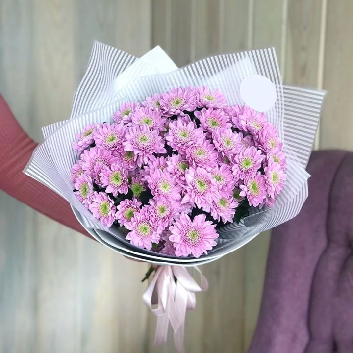 Букет розовых хризантем в Ульяновске