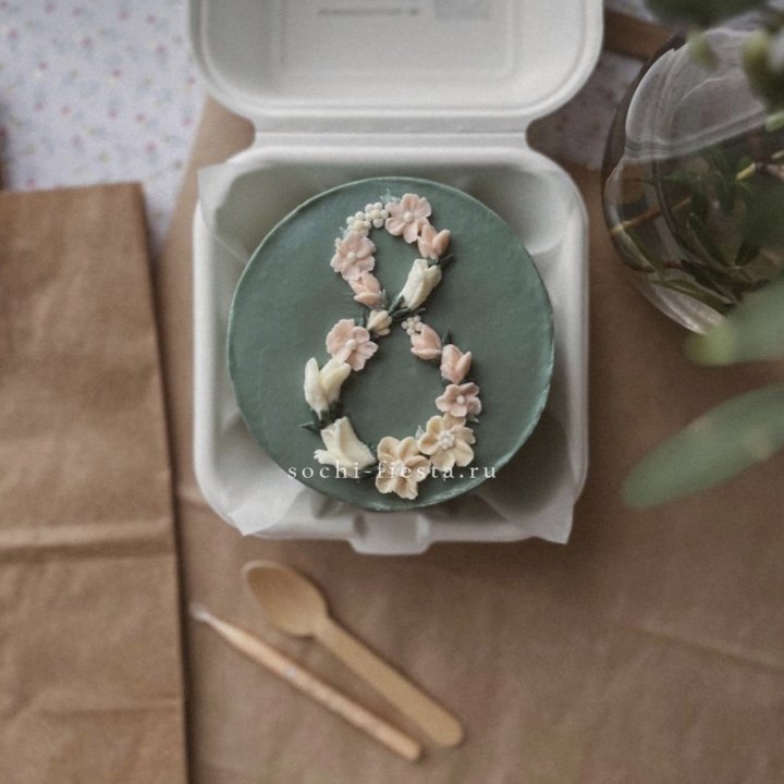 Бенто-торт "8 марта" green  в Ульяновске