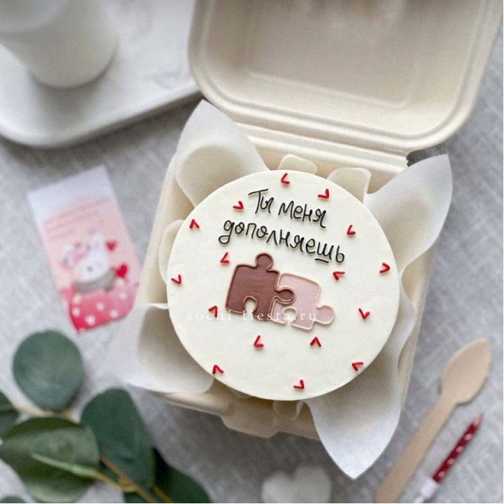 Бенто-торт "ТЫ меня дополняешь"  в Ульяновске