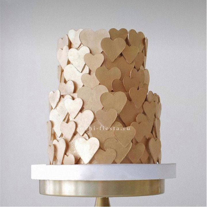 Торт "Hearts" gold в Ульяновске