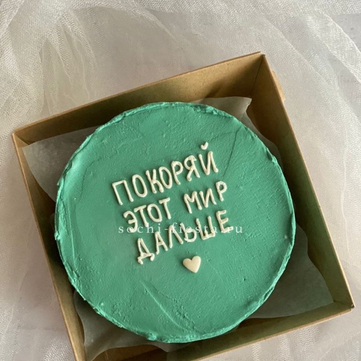 Бенто-торт "Покоряй этот мир" в Ульяновске