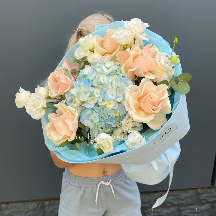 Сборный букет "Голубой закат" в Ульяновске