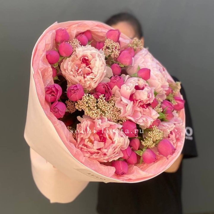  Букет с пионами "Преференс" в Ульяновске