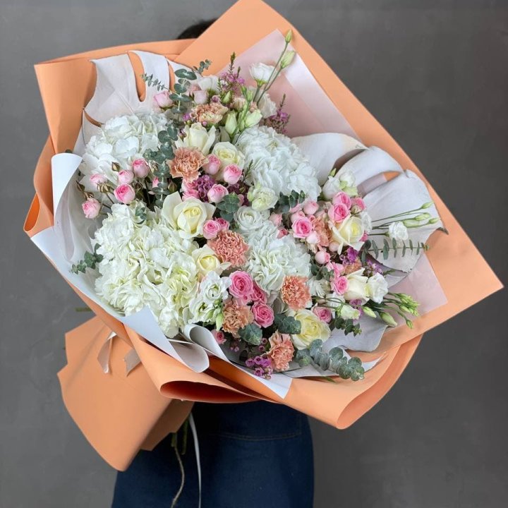 Макси-букет кремовый в Ульяновске