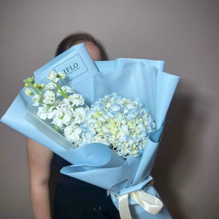 Гортензия голубая с маттиолой в Ульяновске