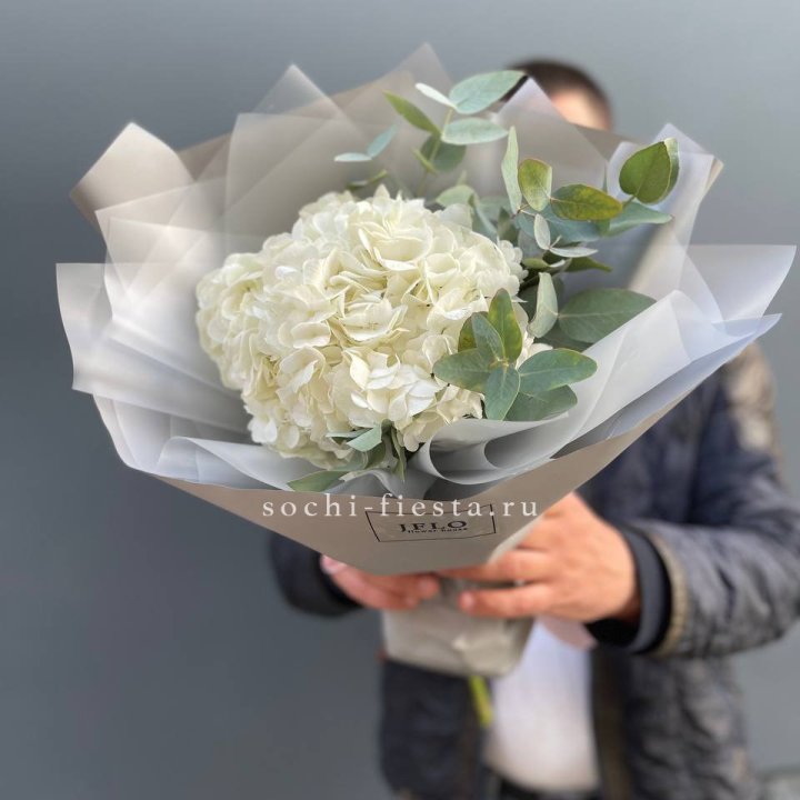  Букет  из белой гортензии в Ульяновске