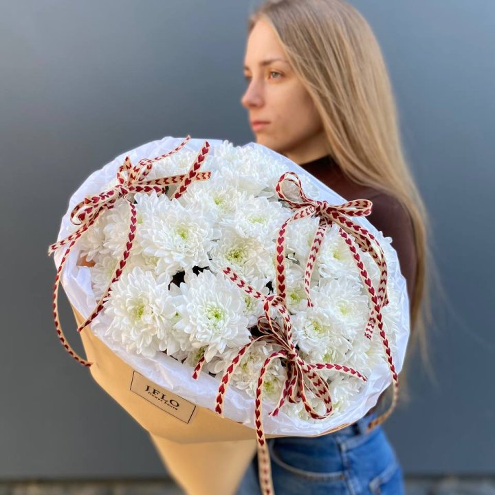 Букет "Хризантемы с любовью" в Ульяновске