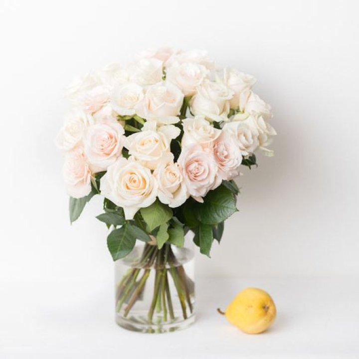 25 кремовых роз в Ульяновске