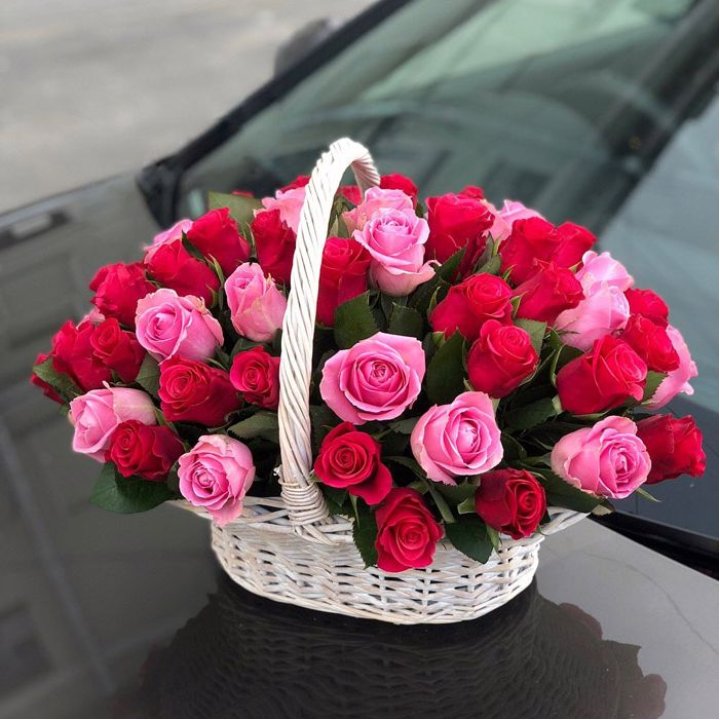 Корзина с розами  в Ульяновске