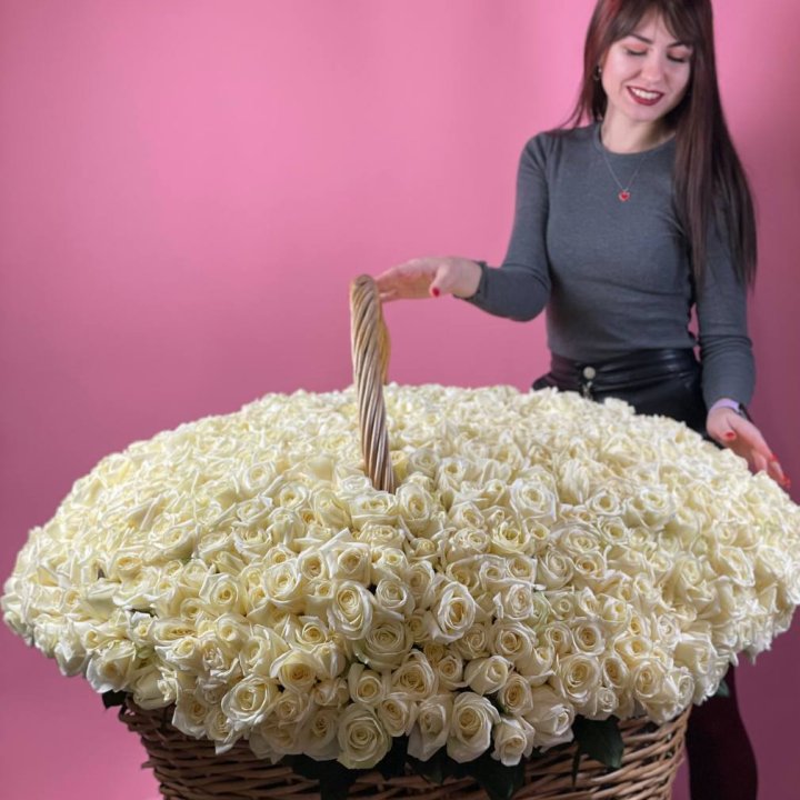 1001 белая роза в Ульяновске