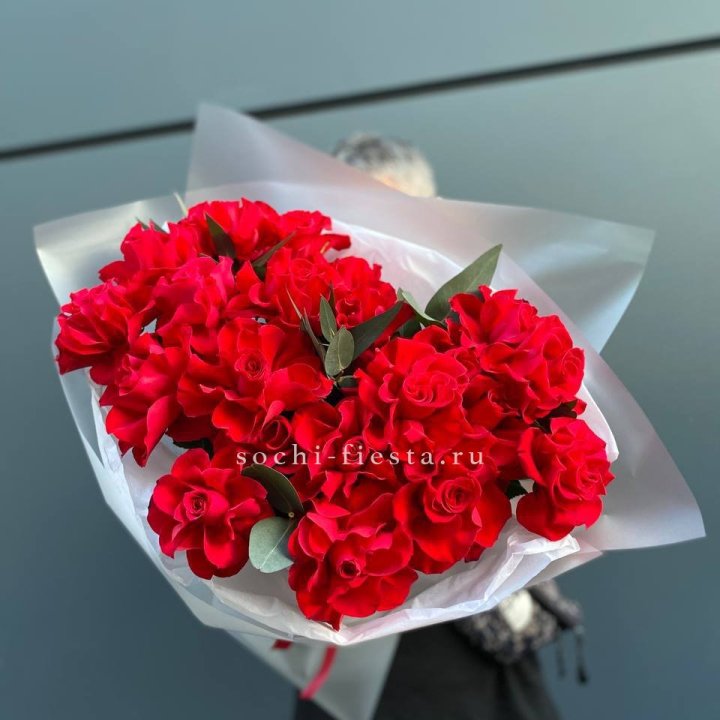 21 Красная французская роза в Ульяновске