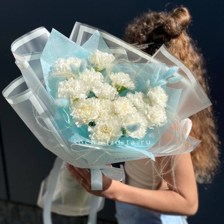 Воздушный букет из диантусов  в Ульяновске