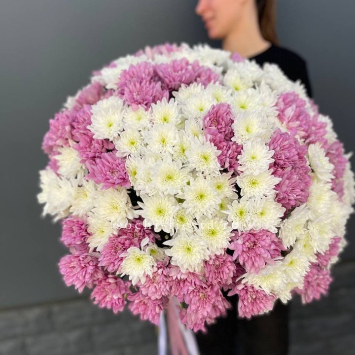  Букет 25 хризантем микс в Ульяновске