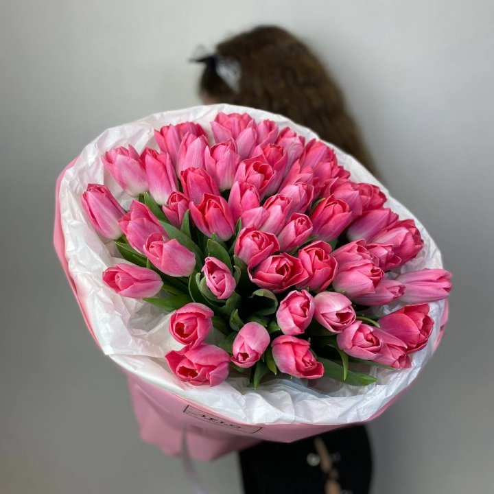 51 розовый тюльпан "Рози" в Ульяновске
