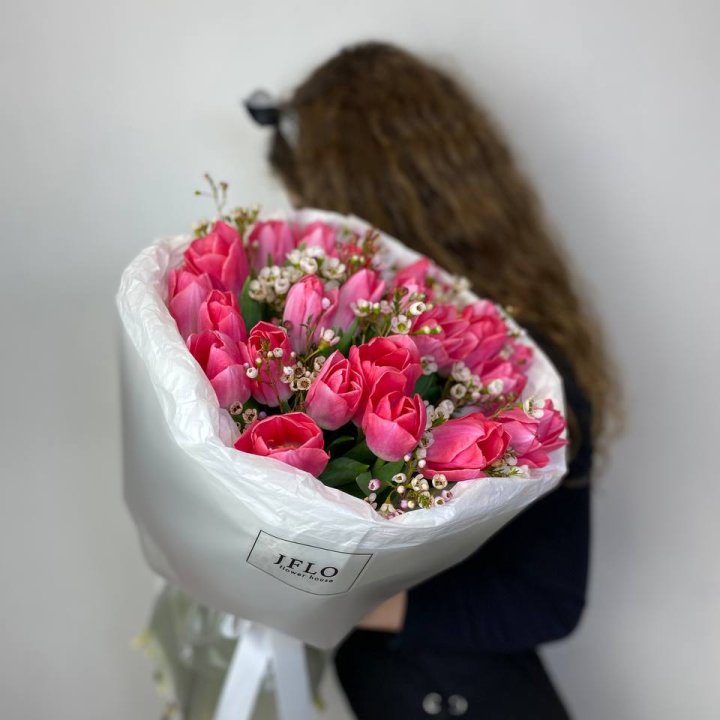 Дуо тюльпаны с хамелациумом в Ульяновске