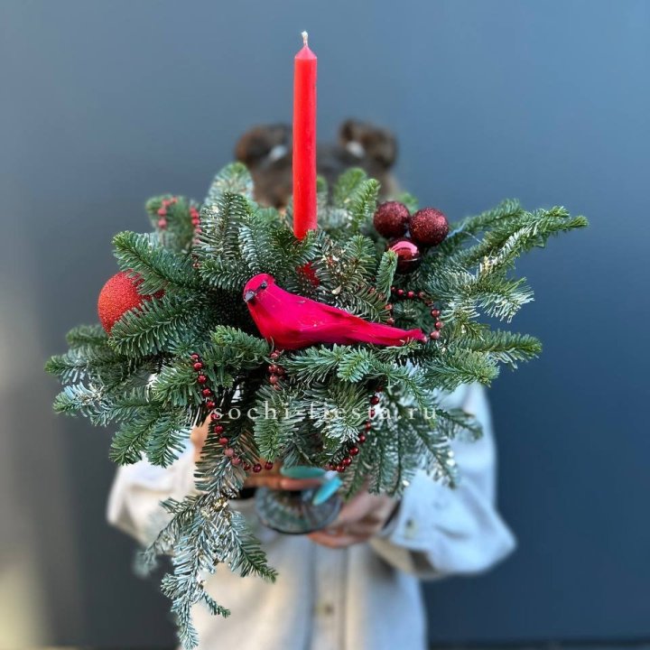 Новогодняя композиция в бокале в Ульяновске