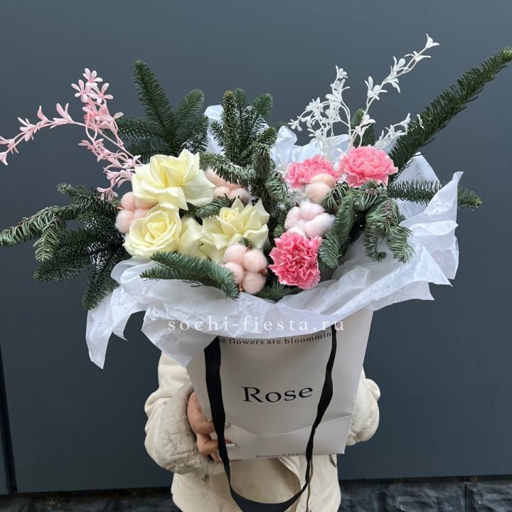 Цветочная сумка с нобилисом в Ульяновске
