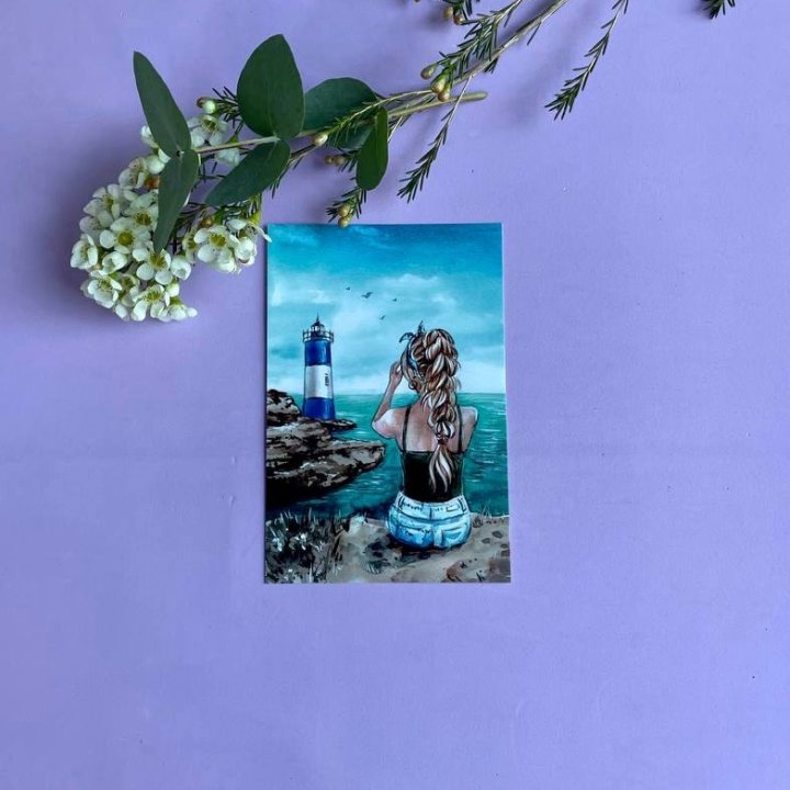 Открытка к букету "Океан" в Ульяновске