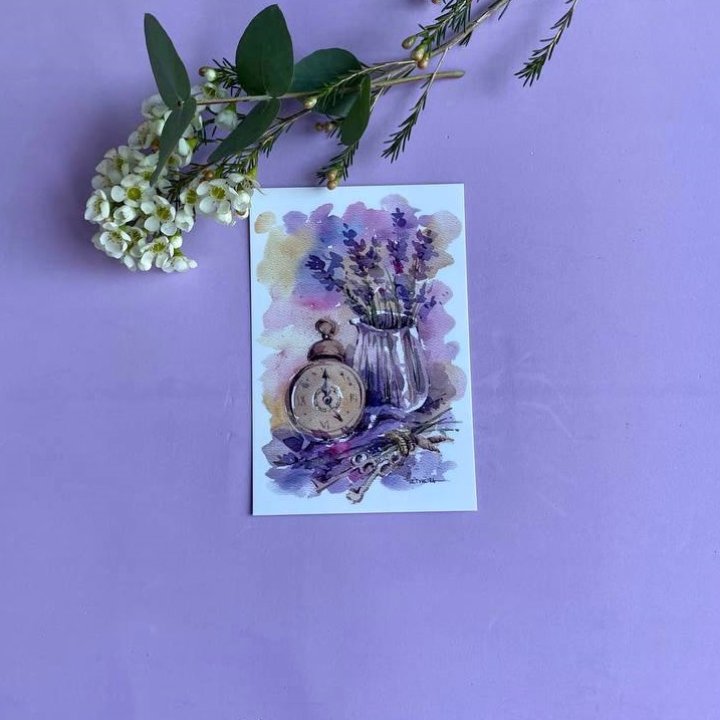 Открытка к букету "Часы" в Ульяновске