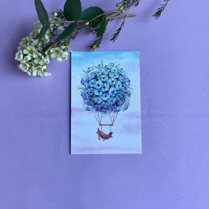 Открытка к букету "Флоростат" в Ульяновске