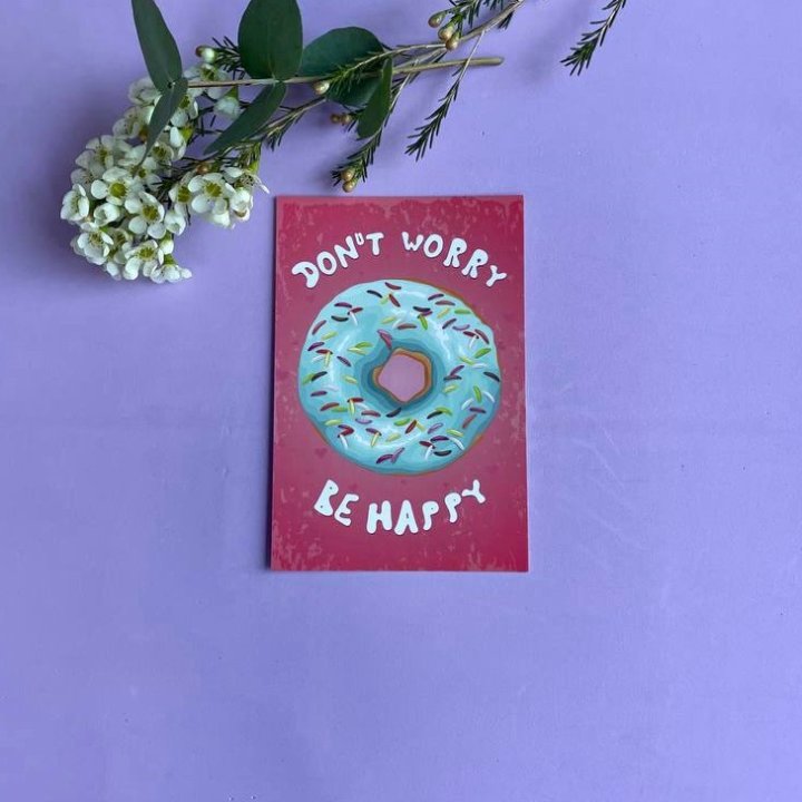 Открытка к букету "Не волнуйся..." в Ульяновске