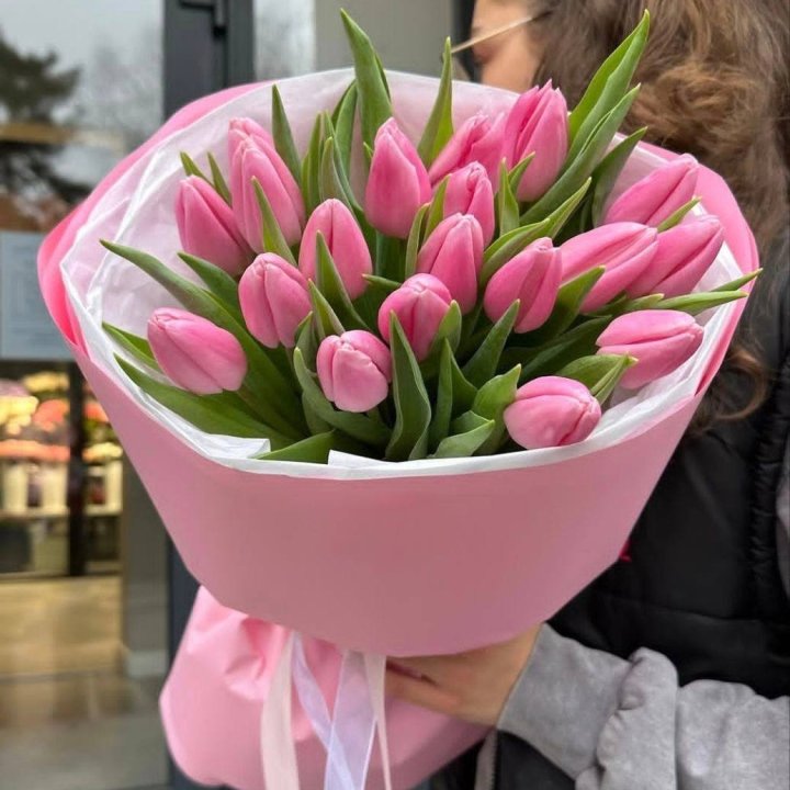  19 розовых тюльпанов в Ульяновске