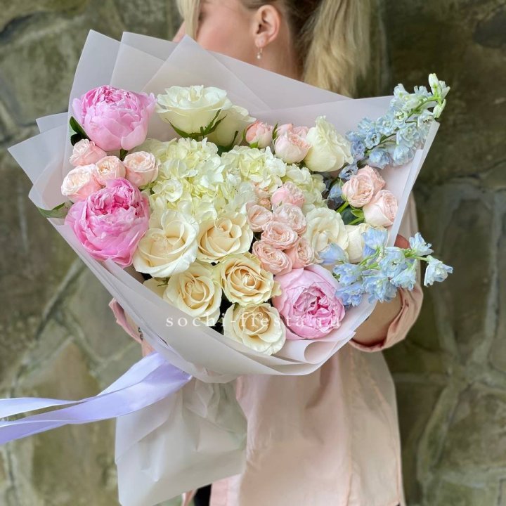 Букет с пионами "Богема" в Ульяновске