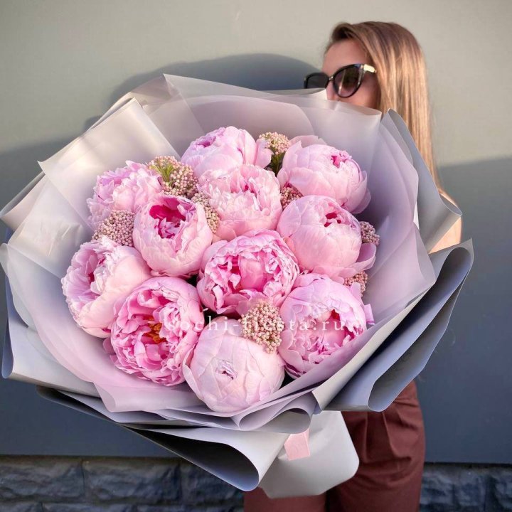 Букет с пионами "Стайл" в Ульяновске