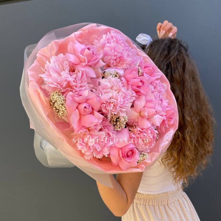  Букет с пионами "Пинки" в Ульяновске