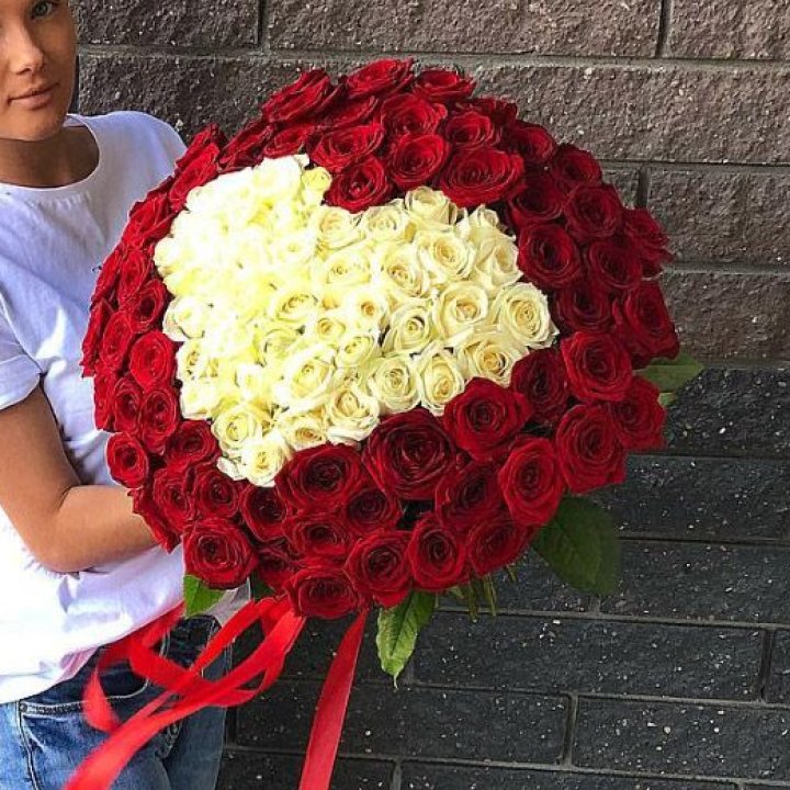 101 роза "Сердце" в Ульяновске