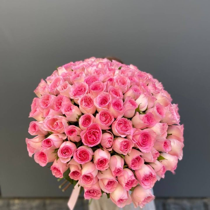 101 розовая роза в Ульяновске