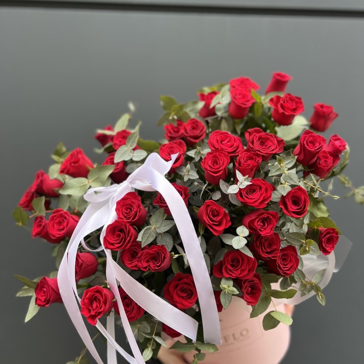 45 Красных роз в боксе "Сеньёрита" в Ульяновске