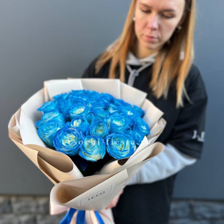 Букет синих роз блю логан в Ульяновске