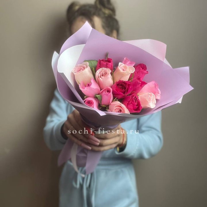 Букет из 15 роз Микс (Кения) в Ульяновске
