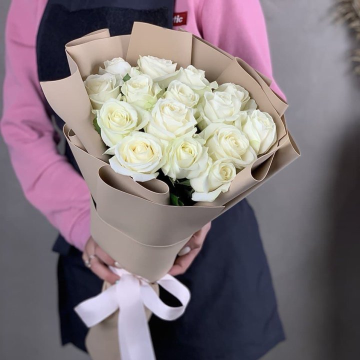 15 белых роз миракли в Ульяновске