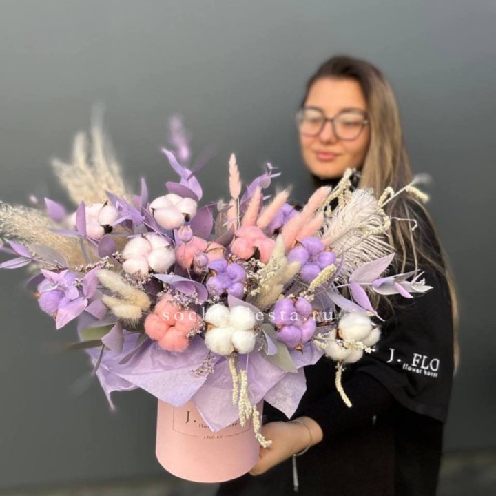 Авторский бокс с сухоцветами №4 в Ульяновске