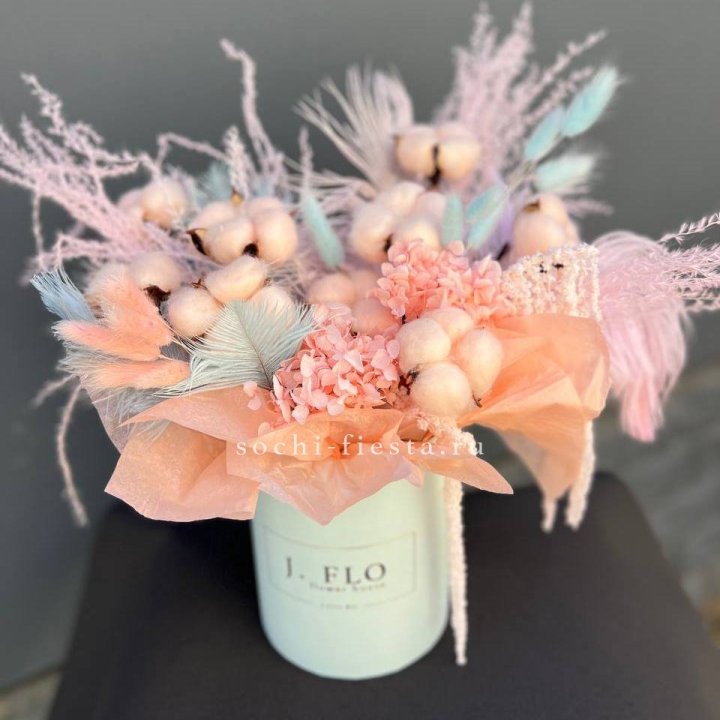 Авторский бокс с сухоцветами №3 в Ульяновске