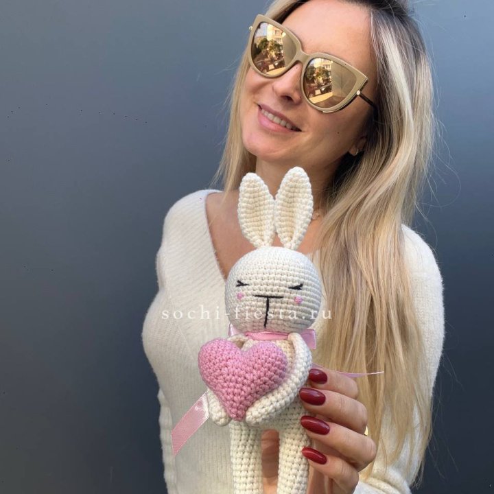 Зайка с сердцем ручной работы в Ульяновске