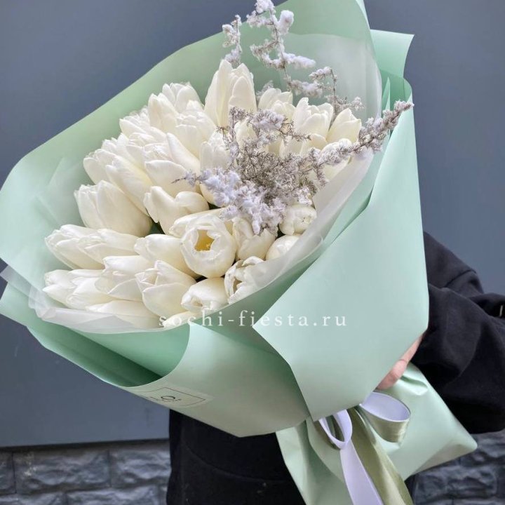 Букет белых тюльпанов "Бьянко" в Ульяновске